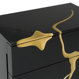 Aspen - Modern Black & Gold Wide Chest - View Image 1