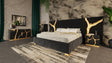 Aspen Modern Black Velvet & Gold 4-Piece Bedroom Set – VIG Furniture - sold by Home Elegance USA