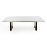 Modrest Auer - White Marble & Gold Dining Table