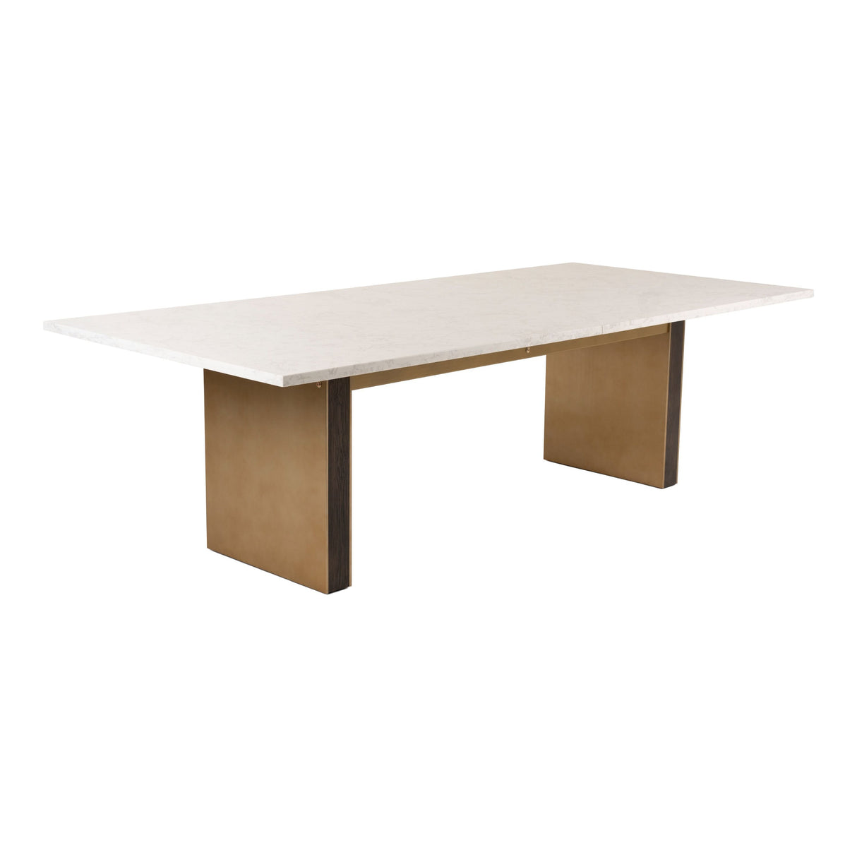 Modrest Auer - White Marble & Gold Dining Table