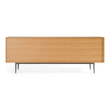 Azteca - Modern White Oak + Black Geometric Pattern Buffet - View Image 1