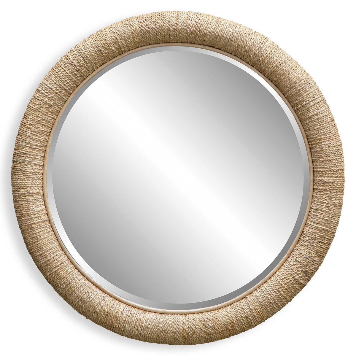 Mariner Round Mirror - Light Brown by Uttermost - View 1