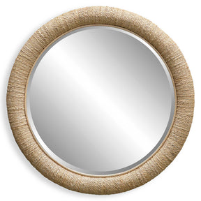 Mariner Round Mirror - Light Brown by Uttermost - View 1
