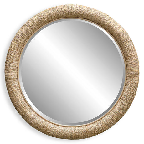 Mariner Round Mirror - Light Brown by Uttermost - View 1