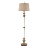 Vetralla Floor Lamp Silver Bronze - Bronze / Beige by Uttermost - View 1