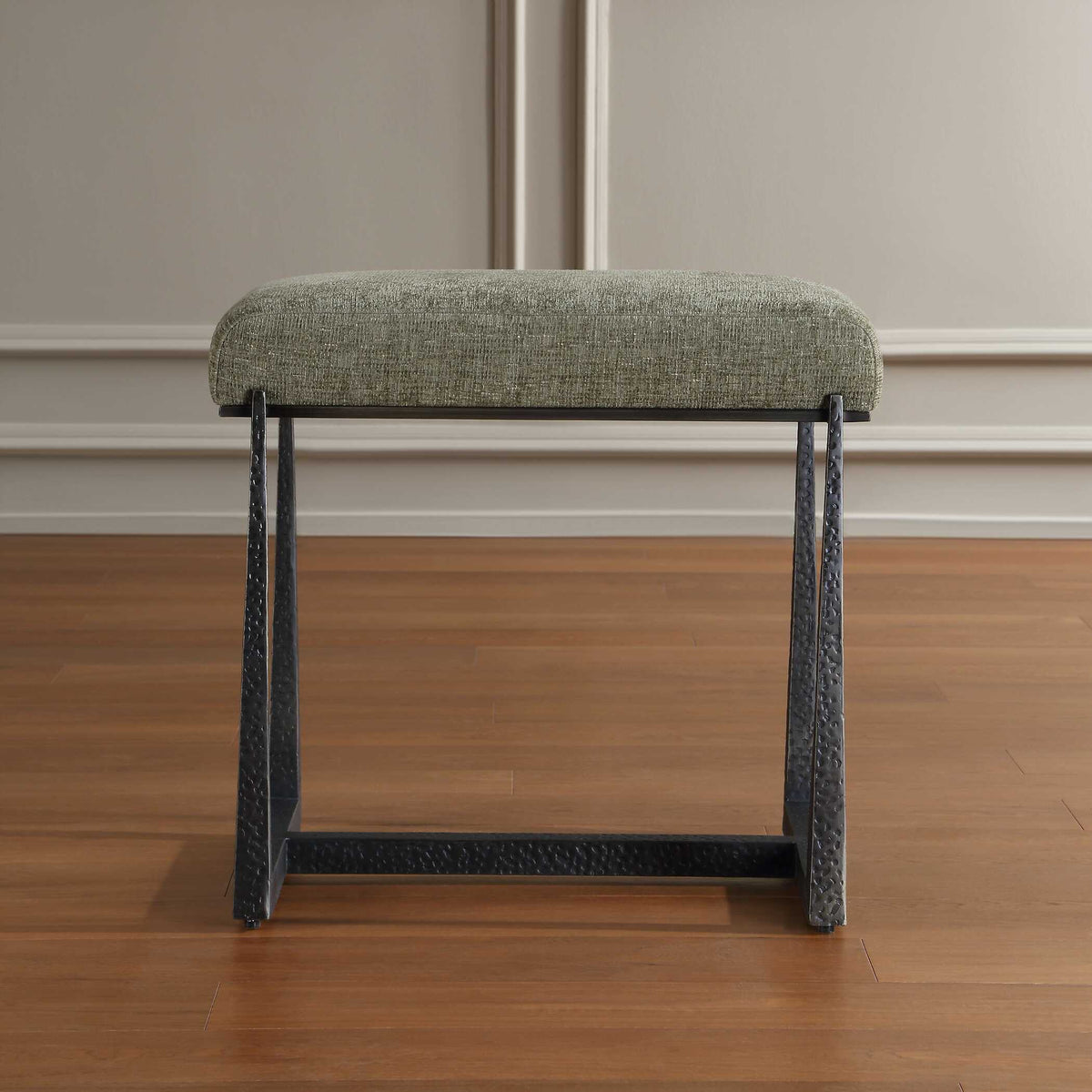 Midas Small Bench Bronze / Green - Green / Dark Brown by Uttermost - View 2