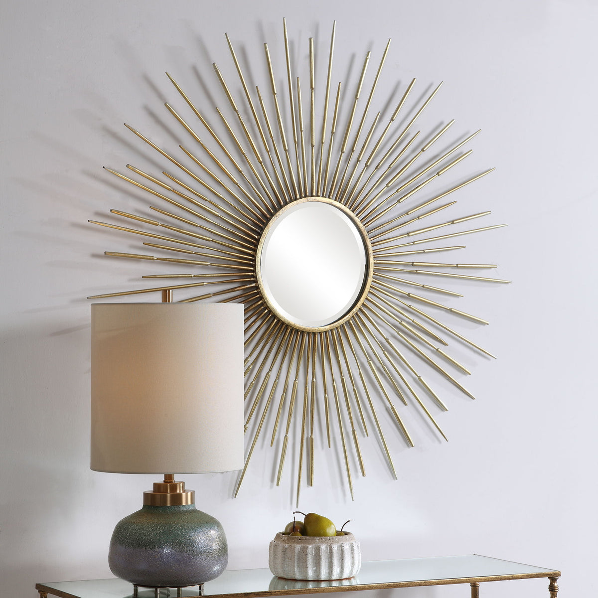 Golden Rays Starburst Mirror by Uttermost - View 5