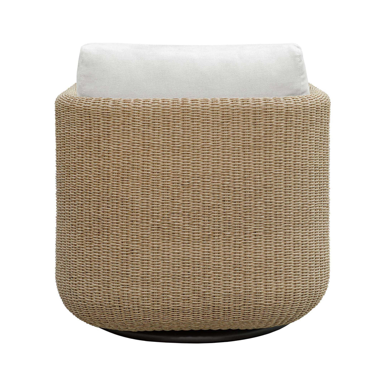 Santorini Outdoor Swivel Lounge Chair - Light Brown / White by Uttermost - View 5