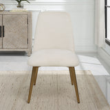 Vantage Fabric Dining Chair - White by Uttermost - View 2