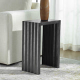 In The Groove Aluminum Accent Table - Black by Uttermost - View 3