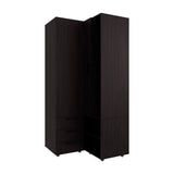 FM FURNITURE Thatcher Armoire- wardrobe, shoe storage, Open Storage and 2 - drawer, Wenge - sold by Home Elegance USA