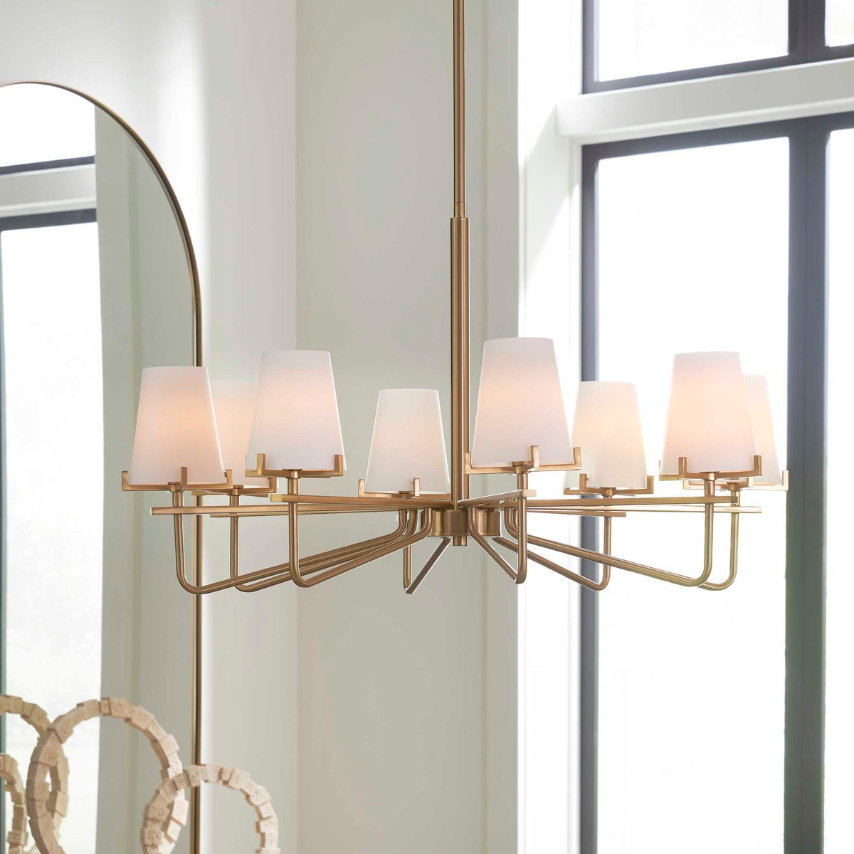 Lassen 8 Light Chandelier Brass - Bronze by Uttermost - View 2