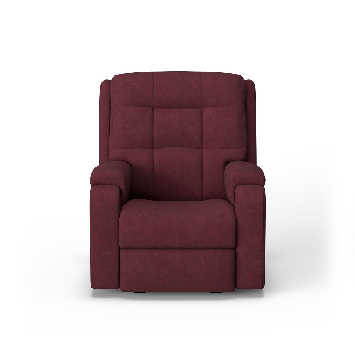 Arlo Transitional Leather Power Rocking Recliner, Power Headrest | Flexsteel