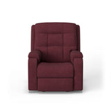 Arlo Transitional Leather Power Rocking Recliner, Power Headrest | Flexsteel