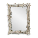 Rooted Reflection Mirror Bleached Teak - Beige by Uttermost - View 1