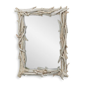 Rooted Reflection Mirror Bleached Teak - Beige by Uttermost - View 1