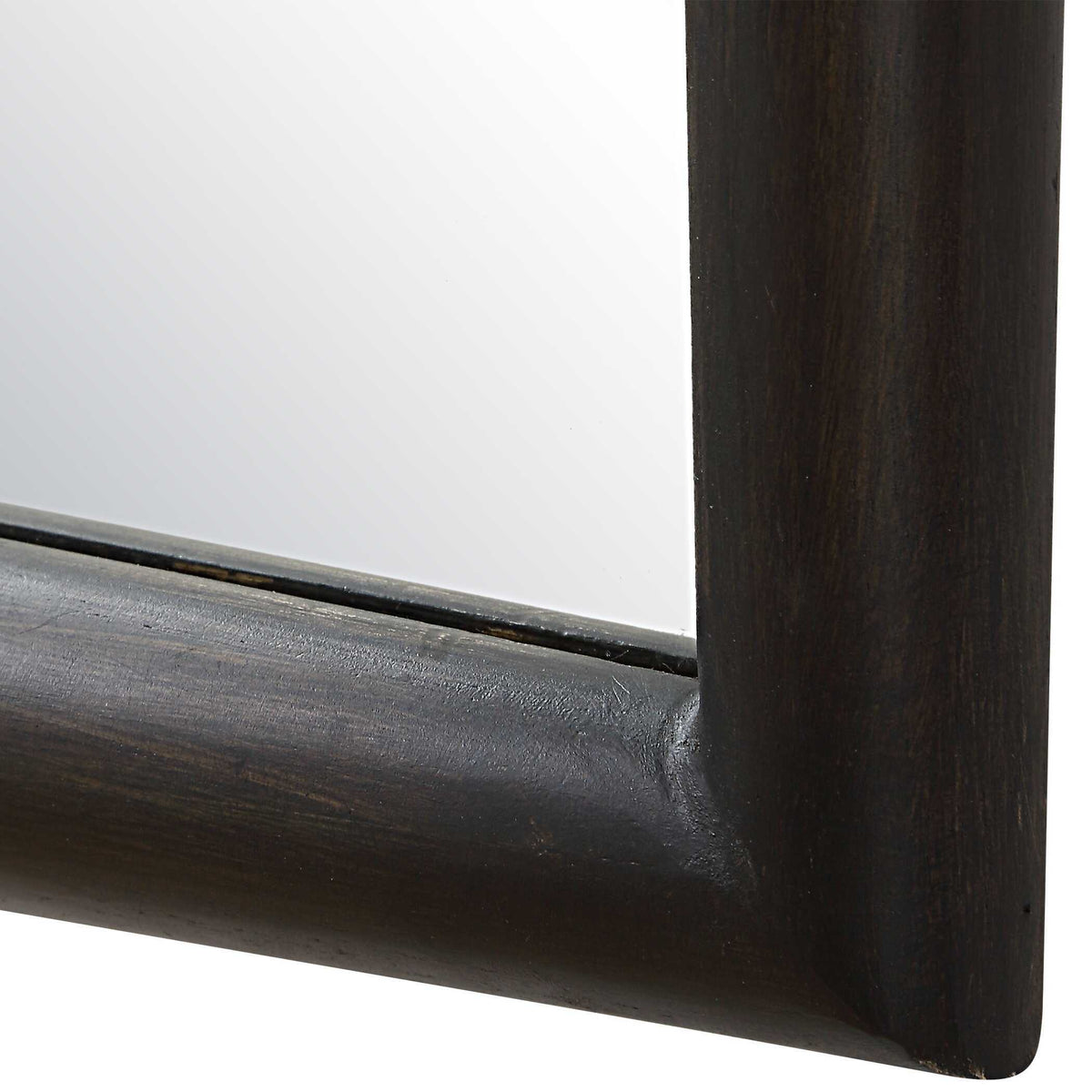 Larkin Dark Wood & Brass Mirror - Dark Brown by Uttermost - View 4