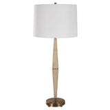 Palu Travertine Table Lamp Beige - Light Brown by Uttermost - View 4