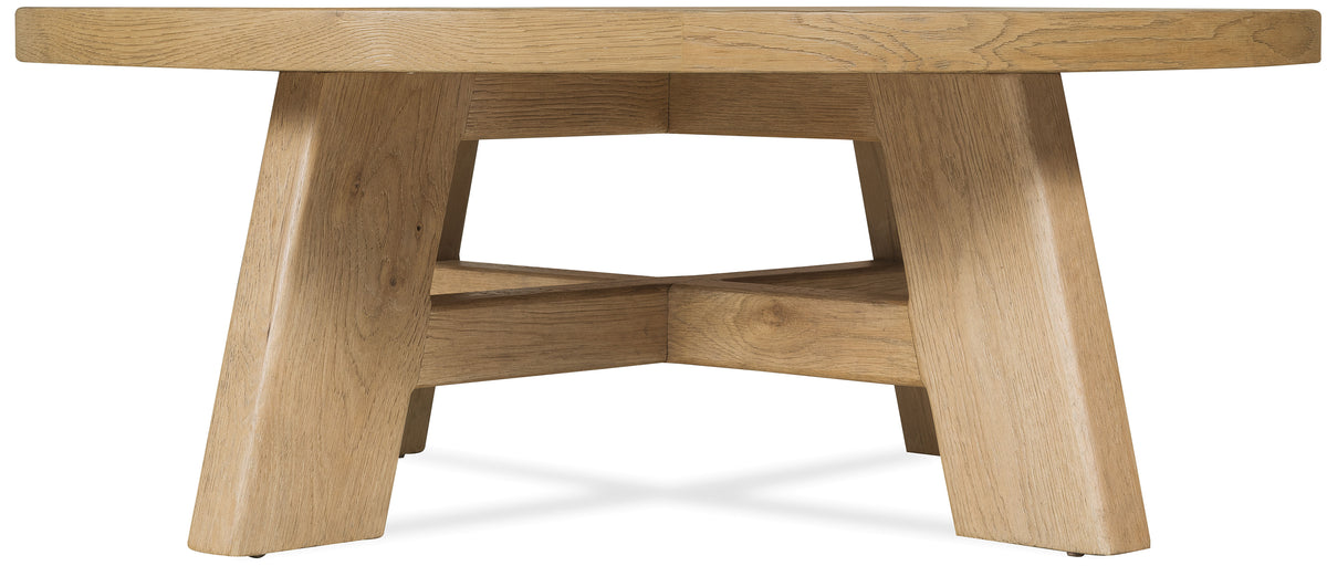 Driftwood Round Coffee Table Buckboard - Light Brown by Hooker Furniture - View 5