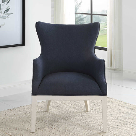 Gordonston Blue Fabric Accent Chair by Uttermost - View 3
