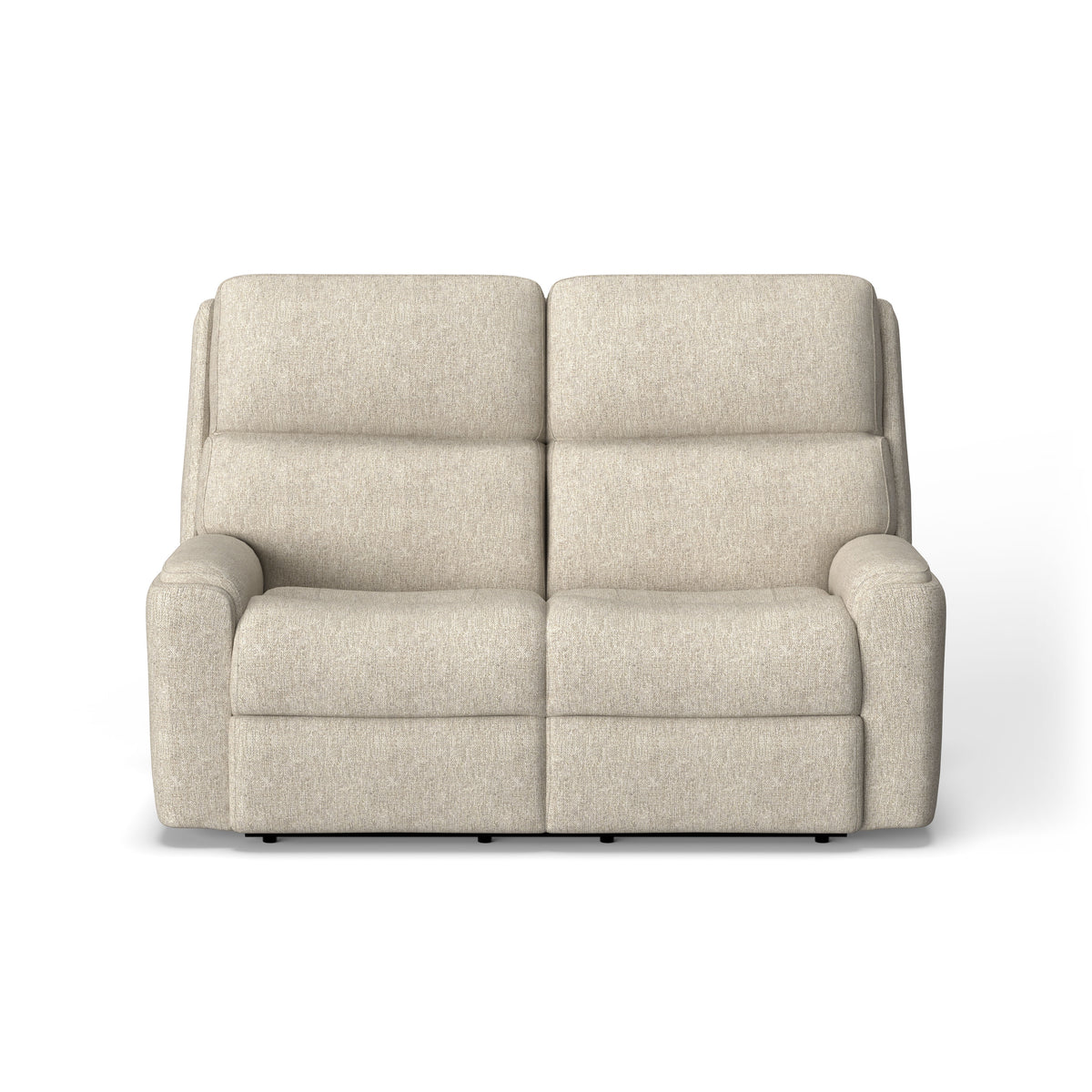 Rio Transitional Fabric Power Reclining Loveseat With Power Headrests | Flexsteel