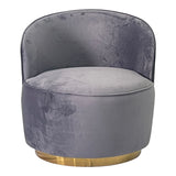 Smoky Grey and Gold Sofa Chair - Home Elegance USA