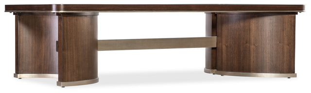 Melange Contours Coffee Table - Dark Brown by Hooker Furniture - View 1