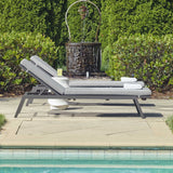 Bea Outdoor Pool Chaise - Black by Uttermost - View 3