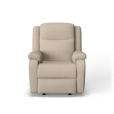 Magnus Transitional Fabric Power Rocking Recliner With Power Headrest | Flexsteel
