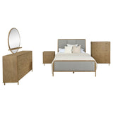 Stevie Sand Wash/Grey 5-piece Bedroom Set