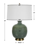 Nataly Table Lamp - Green by Uttermost - View 8