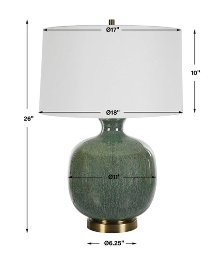 Nataly Table Lamp - Green by Uttermost - View 8