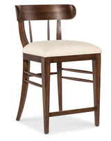 Archives Counter Stool - Dark Brown / Beige by Hooker Furniture - View 1