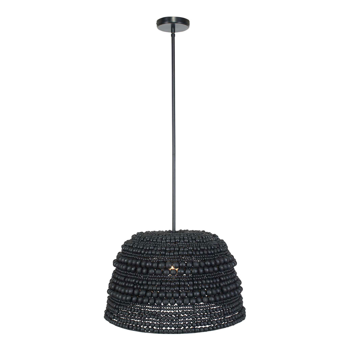 Persephone Bead 1 Light Pendant - Black by Uttermost - View 7