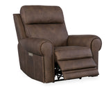 Duncan Power Recliner With Power Headrest & Lumbar - Dark Brown by Hooker Furniture - View 6