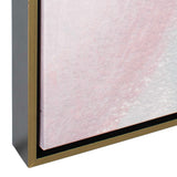 Process Framed Abstract Art Black / Gold / Gray / Green / Pink / Purple / White - Pink / White by Uttermost - View 5