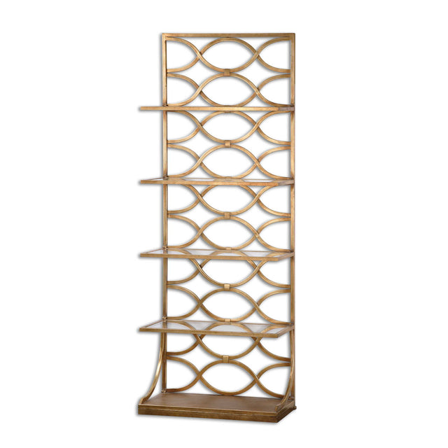 Lashaya Etagere - Gold by Uttermost - View 1