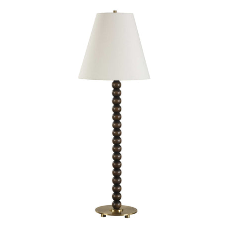 Gallus Wood Spheres Table Lamp Brown / Woodtone - Dark Brown / White by Uttermost - View 3