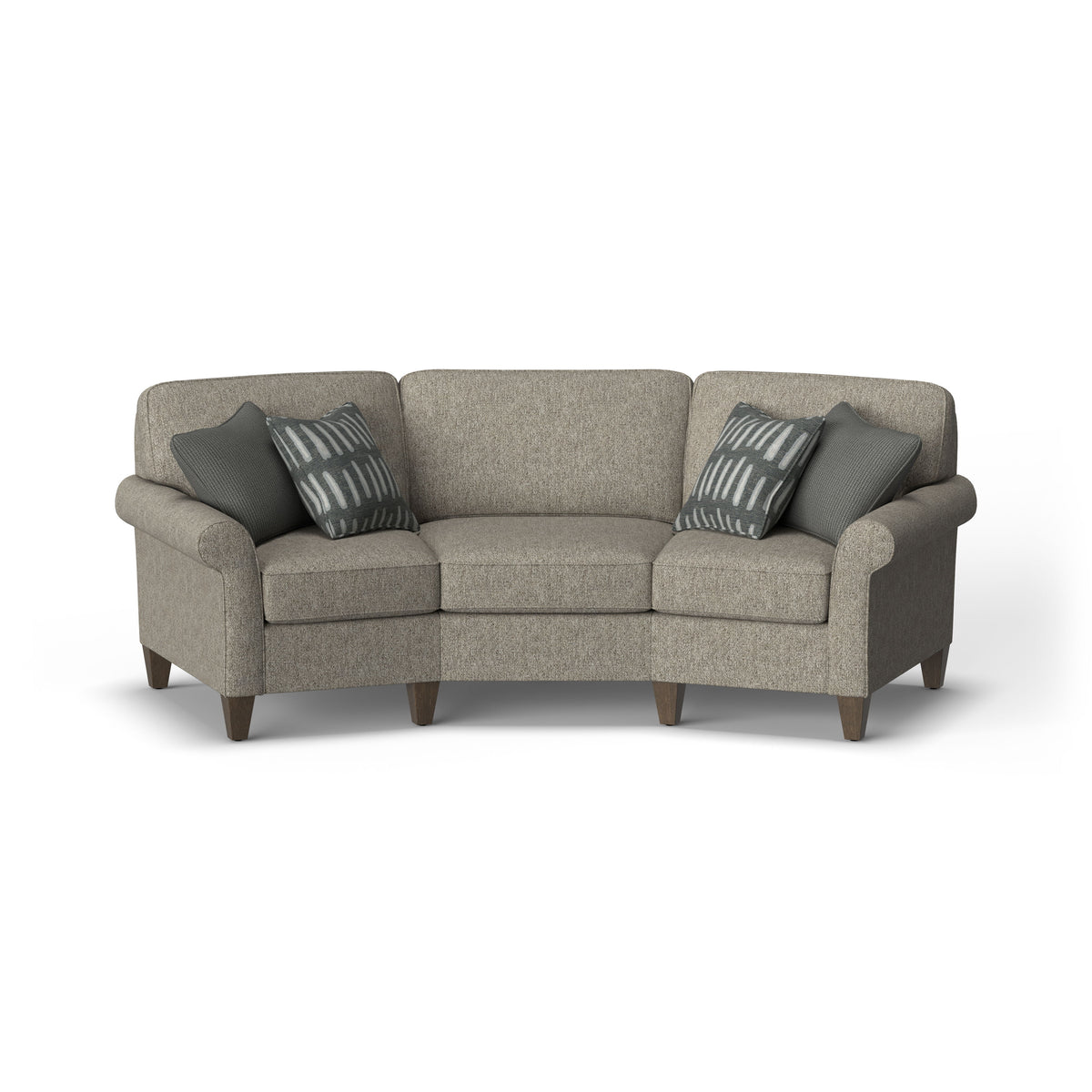 Westside Fabric Conversation Sofa, Accent Pillows Included | Flexsteel