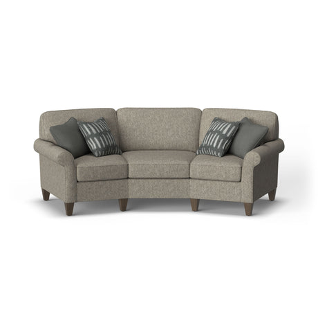 Westside Fabric Conversation Sofa, Accent Pillows Included | Flexsteel