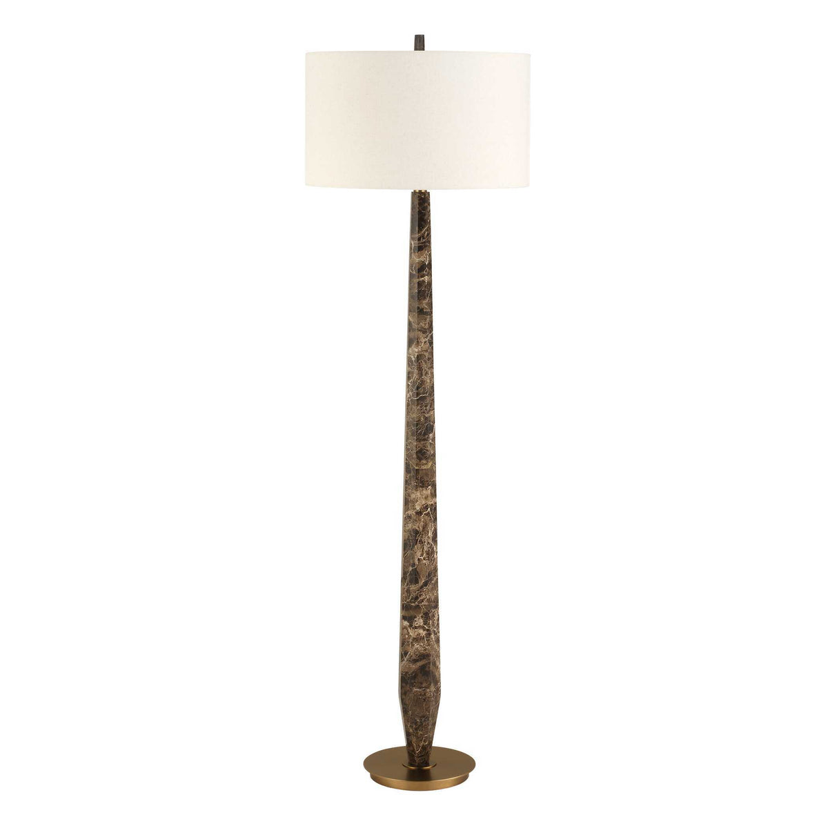 Tyree Marble Floor Lamp - Dark Brown by Uttermost - View 3