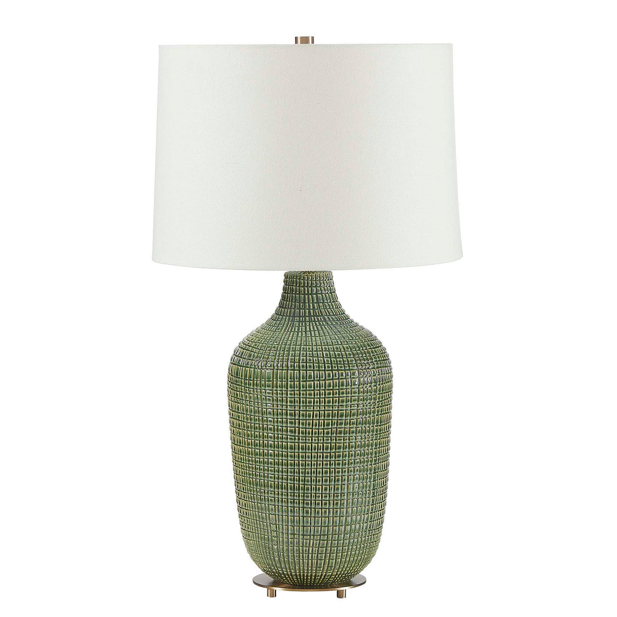 Dulcich Grid Table Lamp - Green by Uttermost - View 5