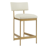 Apsley Counter Stool - Gold / White by Uttermost - View 4