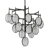 Maxin 15 Light Large Chandelier - Bronze / Silver by Uttermost - View 3