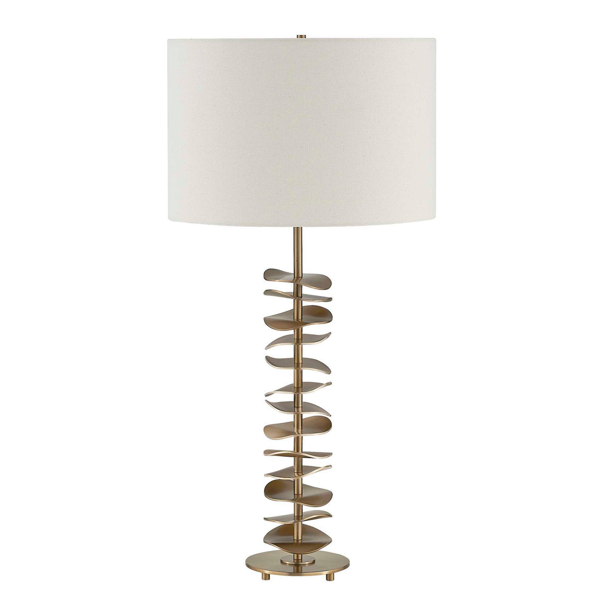 Akoa Metal Disc Table Lamp - Gold by Uttermost - View 5