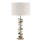 Akoa Metal Disc Table Lamp - Gold by Uttermost - View 5