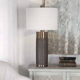 Brannock Table Lamp - Bronze / White by Uttermost - View 2