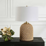 Kendari Rope & Rattan Table Lamp - Yellow by Uttermost - View 3