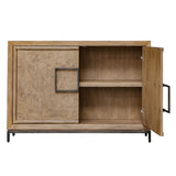 Paltrow Burl 2 Door Cabinet Woodtone - Light Brown by Uttermost - View 5