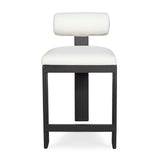 Bolster Back Outdoor Counter Stool - White by Uttermost - View 1